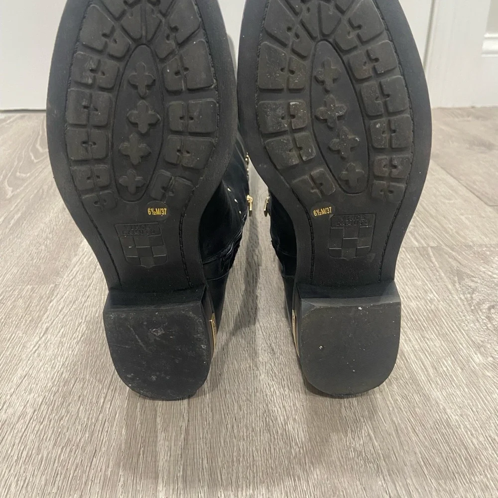 Knee-High Leather Boots Vince Camuto size 6 1/2 black - Picture 10 of 14